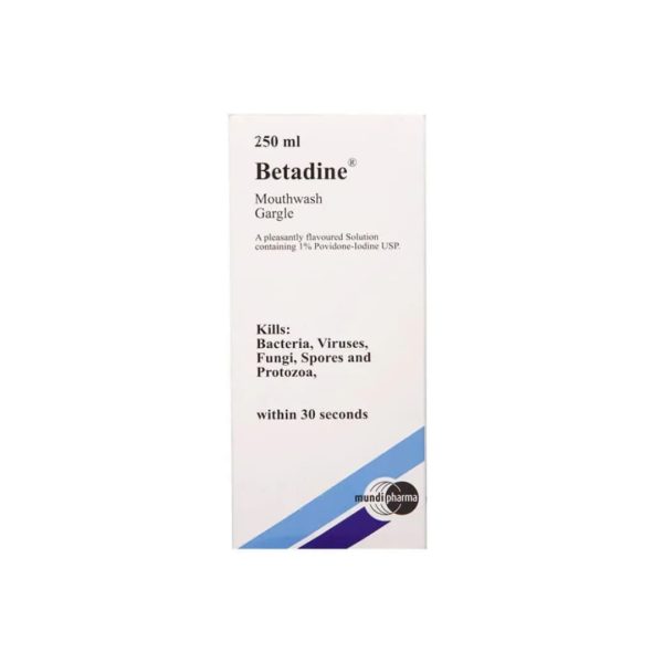 Betadine Mouthwash Gargle 1% 250ml