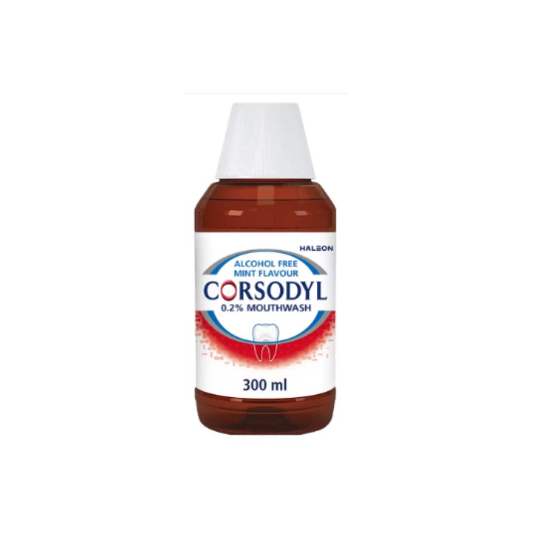 Corsodyl Alcohol Free Mint Mouthwash 300ml