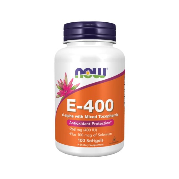 Now Vit E 400 I.U Natural Capsules 100's