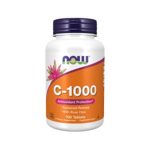 Now Vitamin C-1000 with Rose Hip Tablets 100's