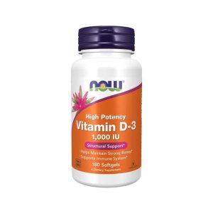 Now Vitamin D3 1000 I.U Capsules 180's